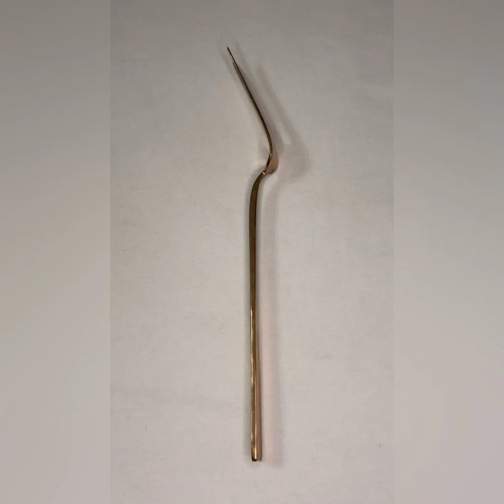 Vintage MCM Gold Serving Fork